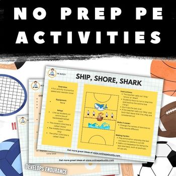 Preview of No Preparation, No Equipment PE Activity Ideas Bundle!