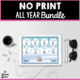 No Print ALL YEAR Bundle | Teletherapy | Distance Learning