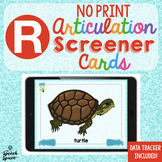 No Print Articulation Screener: R | Teletherapy | Distance