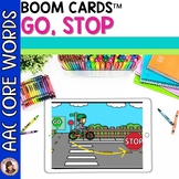 No Print Boom Cards™ AAC Core Word: GO/STOP for Autism & S