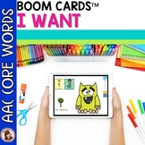No Print Boom Cards™ AAC Core Words: I Want for Special Education