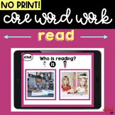 {No Print} Core Word Work: Read | Teletherapy | Distance Learning