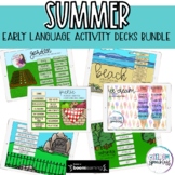 Early Language Boom Card Decks Spring Summer Bundle