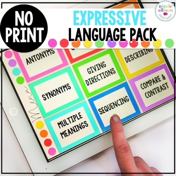 Preview of No Print Expressive Language Pack