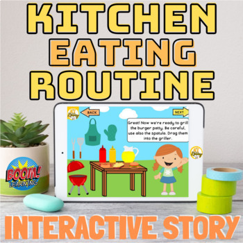 Preview of Kitchen Eating Routine Interactive Story