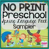 No Print Preschool Language Pack SAMPLER