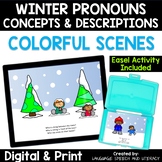 Winter Speech Therapy Pronouns Verbs Concepts & Descriptio