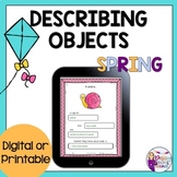 Describing for Spring | Digital or Printable