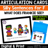 F Articulation Speech Therapy Silly Sentences | Basic Concepts