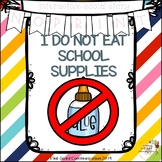 No-Print and Interactive Social Story I Do Not Eat School 