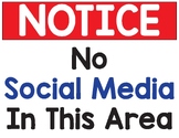 No Social Media Sign