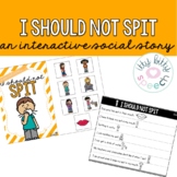 No Spitting - An Interactive Social Story (+BOOM Cards