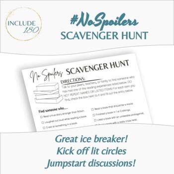 Preview of Fun Scavenger Hunt: Kick Off Independent Reading, Book Clubs, or Lit Circles