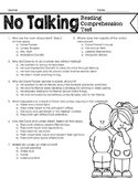 No Talking Reading Comprehension Test