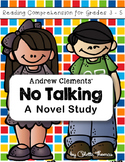 No Talking by Andrew Clements Novel Study