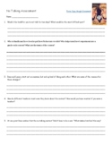No Talking by Andrew Clements, Reading Assessment - Google Doc