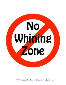 Attention No Whining Zone Funny Metal Novelty Sign OR Sticker Decal