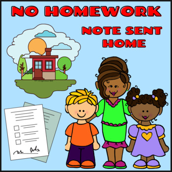 no homework slip printable