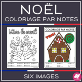 Noël coloriage par notes (French Christmas Color-by-Note)
