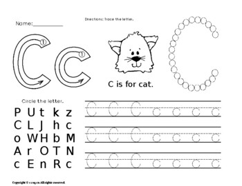 No-pre Capital and Lower Case Letter Tracing Aa-Zz by Teachers' Dollar shop