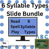 No prep 6 Syllable Types lesson slides Bundle