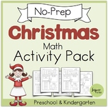 No-prep Christmas Math Activities Pack (Pre-k/Kindergarten)