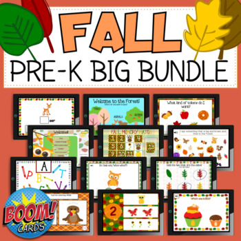 Preview of Fall PreK BIG Bundle (DIGITAL NO PREP)