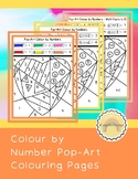 No-prep Pop-Art Colour by Numbers Colouring Sheet - Number