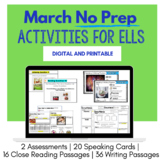 ESL Activities | ESL No prep | ESL Printable and Digital A