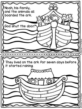 noah and the ark informational coloring book bible story