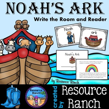 Noah's Ark Reader and Write the Room by Resource Ranch | TpT