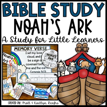 Preview of Noah's Ark Bible Lessons Kids Homeschool Curriculum | Sunday School