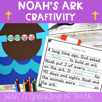 Noah S Ark Bible Story Craft Activity By Fourth Grade Frenzy Tpt