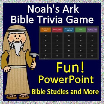 Preview of Noah's Ark Game - Quiz Style Review Game for PowerPoint or Google Classroom