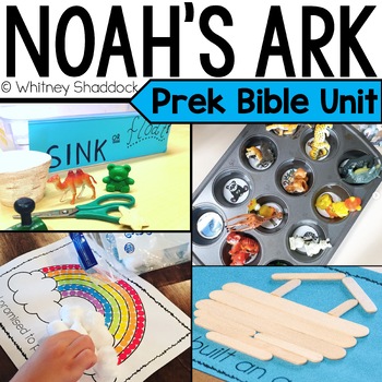 Preview of Noah's Ark Bible lessons & Sunday School Unit for Preschool Christian Education