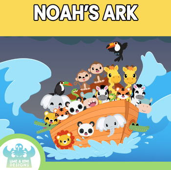 Preview of Noah's Ark Clipart (Lime and Kiwi Designs)