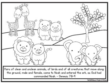 noahs ark free printable coloring pages