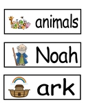 Noah's Ark Word Wall Words