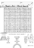 Story of Noah's ark Printable Word Search Puzzle Religion 