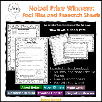 Preview of Nobel Prize Fact Files and Research Sheets