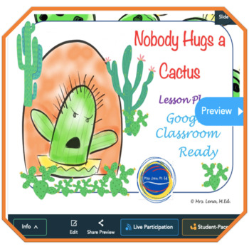 Preview of Nobody Hugs a Cactus by Goodrich Social Skills Lesson