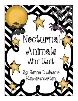 Preview of Nocturnal Animals Mini Unit + Old Lady Who Swallowed a Bat {Common Core Aligned}
