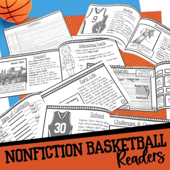 Preview of Basketball Biographies Nonfiction Reading Passages Nonfiction Text Features