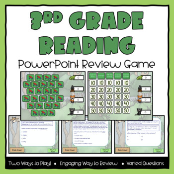 Preview of 3rd Grade Reading Review PowerPoint Game