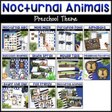 Nocturnal Animals Activities for Preschool - Math, Literac