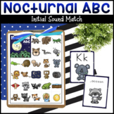 Nocturnal Animals Alphabet Initial Sounds Activity