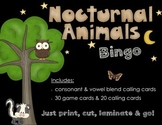 Nocturnal Animals Bingo Game