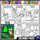 Nocturnal Animals Coloring Pages ( Posters )