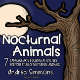 Nocturnal Animals Literacy and Science Activities