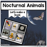 Nocturnal Animals Let's Make a Book and Coloring Pages